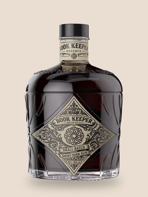 Book Keeper Reserva smoky dark rum decanter