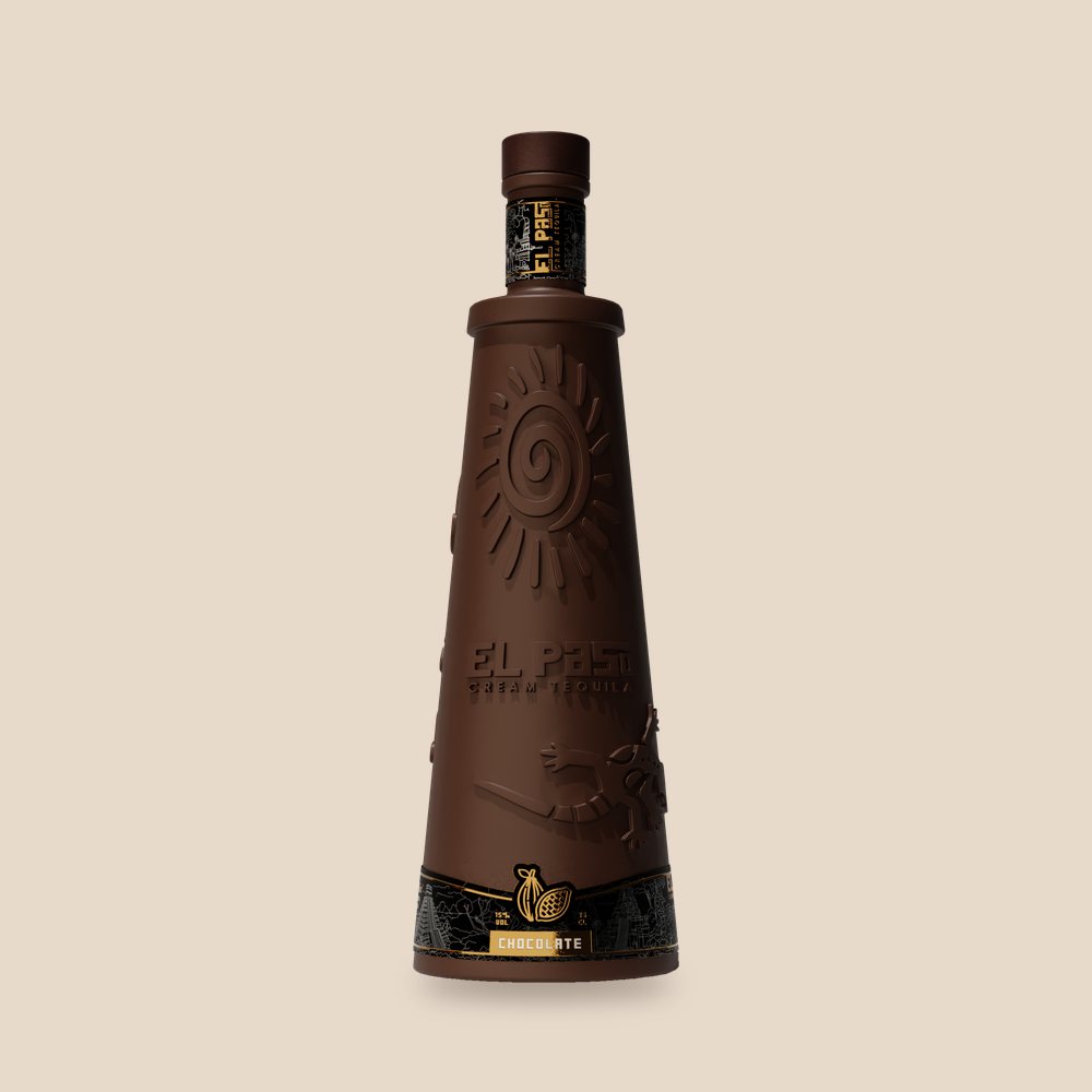 El Paso Chocolate cream tequila bottle