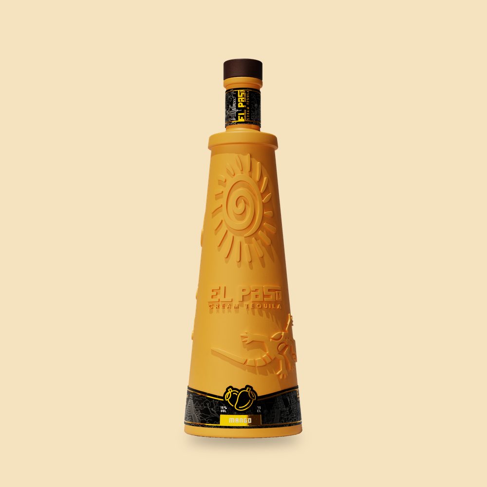 El Paso Mango cream tequila bottle