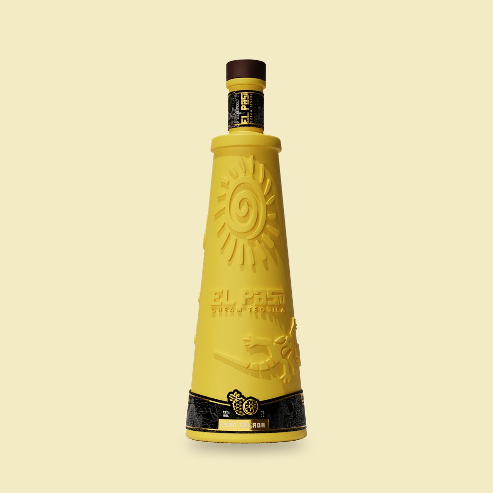 El Paso Piña Colada cream tequila bottle