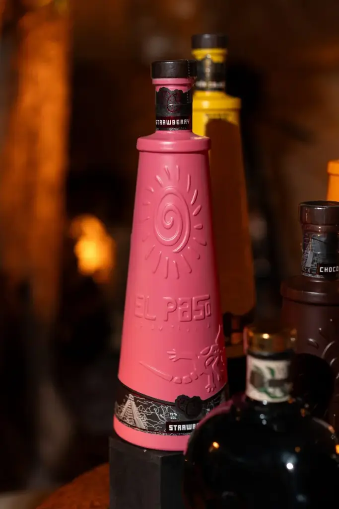 A bottle of El Paso Strawberry Cream Tequila at the WSTA GetTogether in Manchester