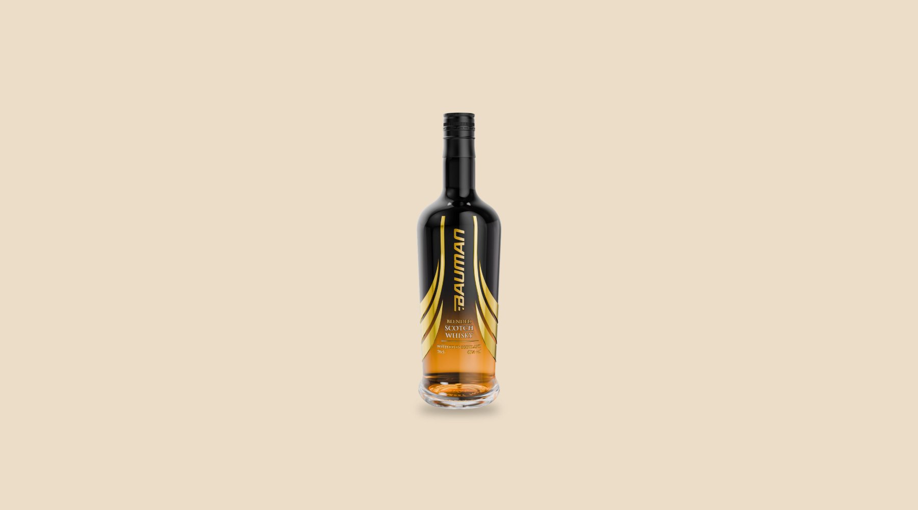 Bottle of Bauman Blended Scotch Whisky